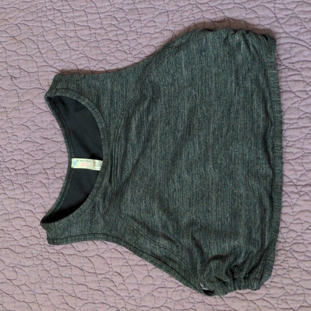 Free People sports bra small gray